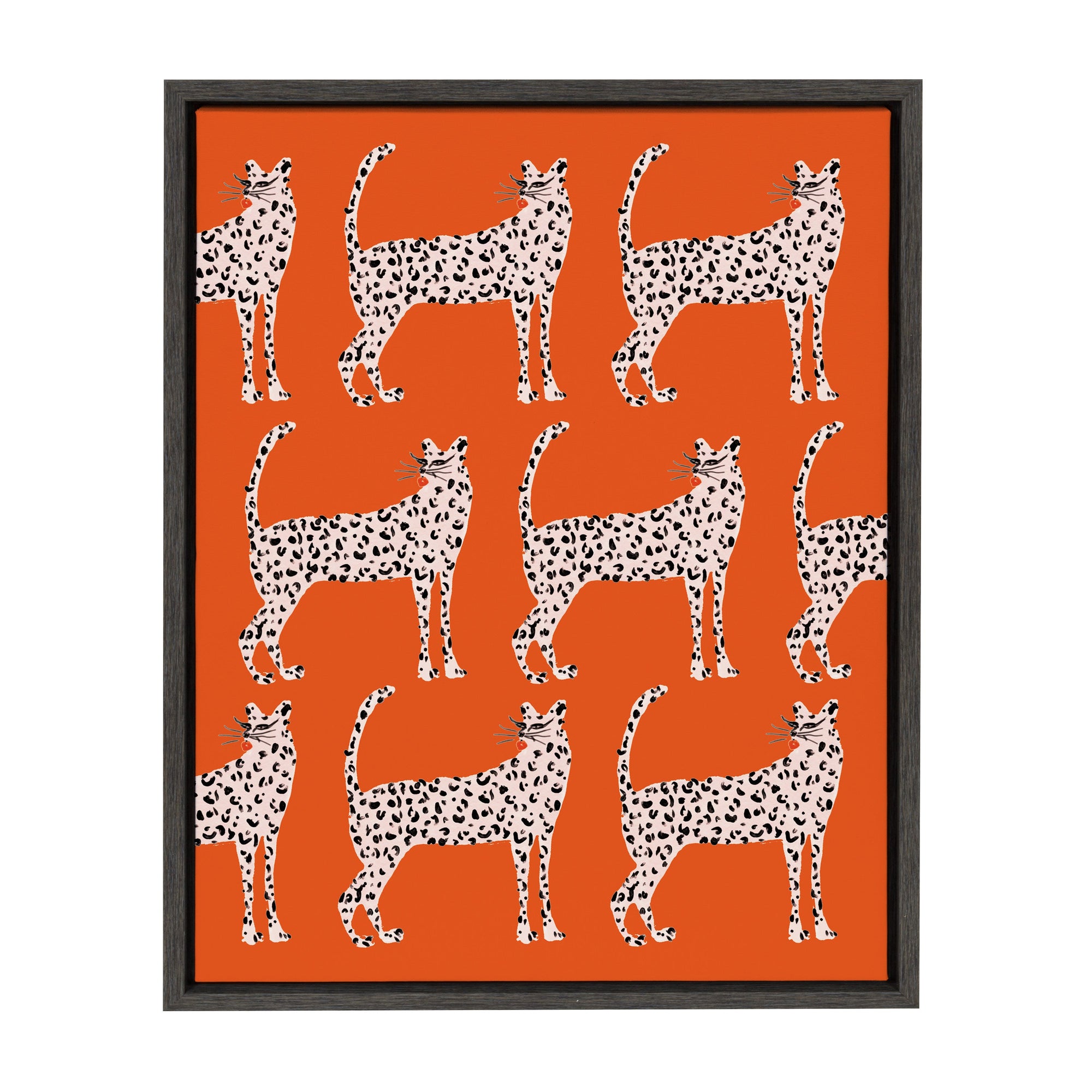 Sylvie Sassy Pink Cheetahs Framed Canvas by kateandlaurel - product image 9 for Resin Society
