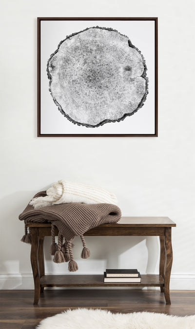 Sylvie Tree Rings Framed Canvas by kateandlaurel - product image 12 for Resin Society