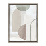 Sylvie Sahara Gray 2 Framed Canvas by kateandlaurel - framed canvas artwork shown in an interior setting