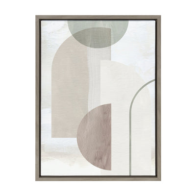Sylvie Sahara Gray 2 Framed Canvas by kateandlaurel - main product image for Resin Society