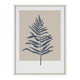 Sylvie Muted Tan and Blue Colorblock Botanical Fern Framed Canvas by kateandlaurel - product image 8 for Resin Society