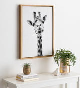 Sylvie Giraffe Framed Canvas by Simon Te of Tai Prints by kateandlaurel - product image 9 for Resin Society
