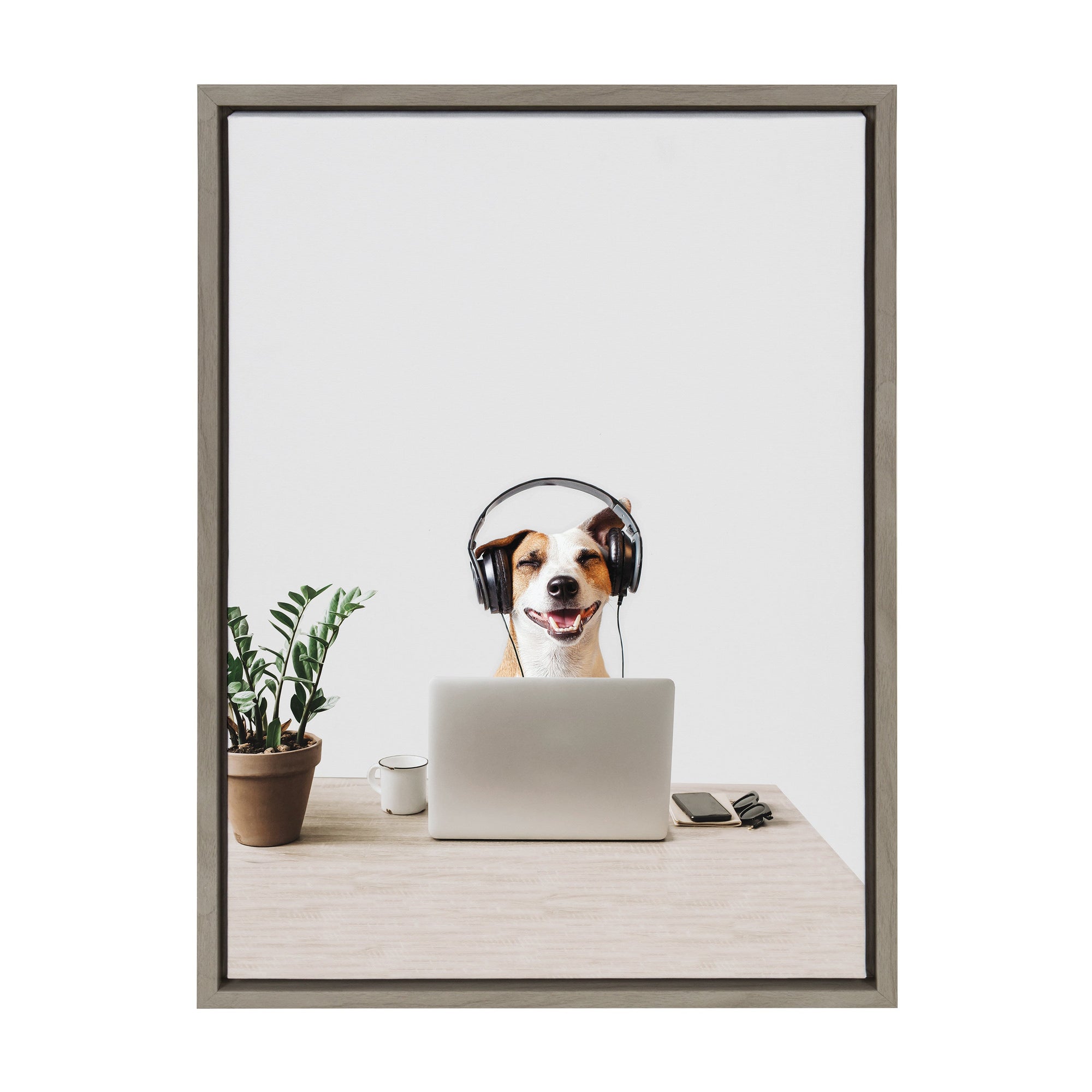 Sylvie You can call me Doug, I’m in IT Framed Canvas by kateandlaurel - product image 10 for Resin Society