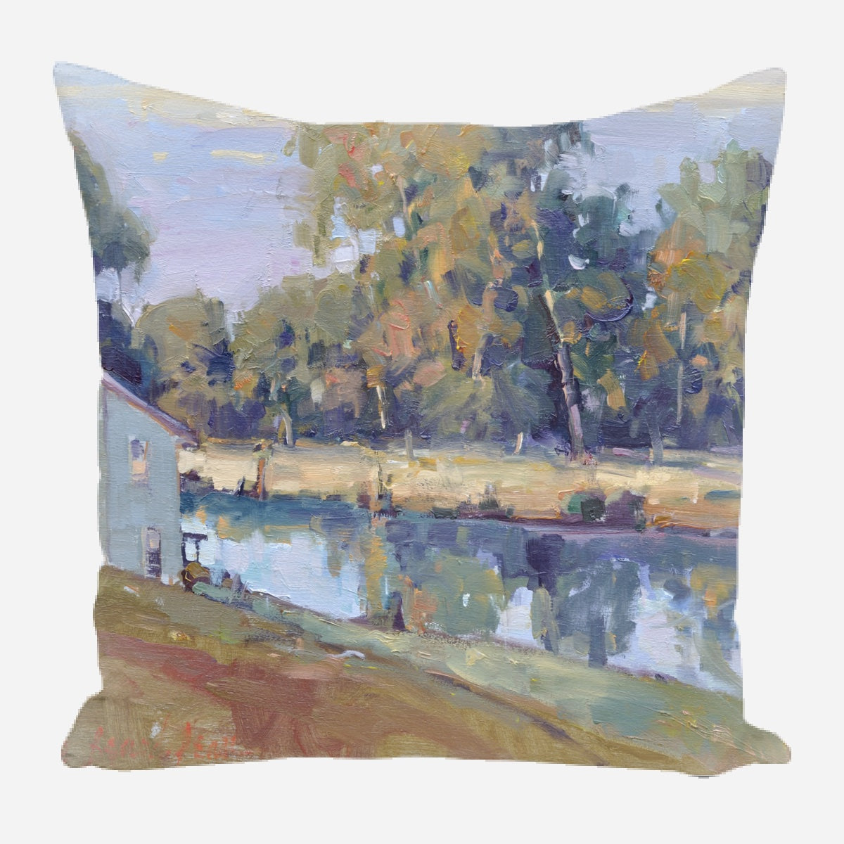 Lake Cottage Pillow by John Beard Collection - main product image for Resin Society