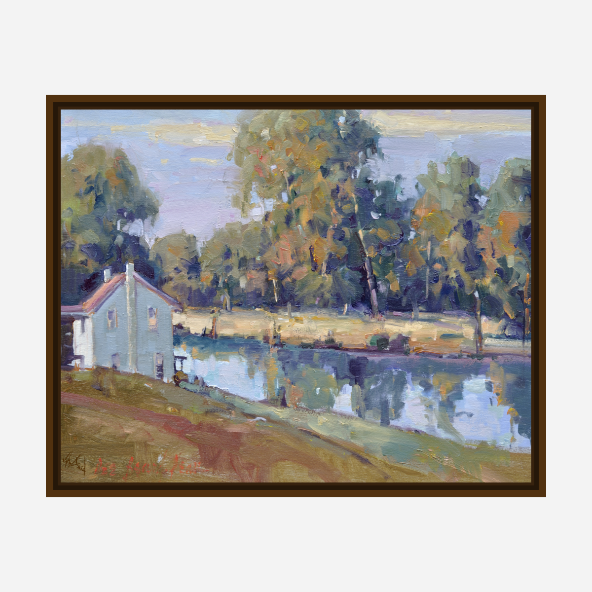 Lake Cottage Artist Enhanced Canvas Print by John Beard Collection - product image 7 for Resin Society