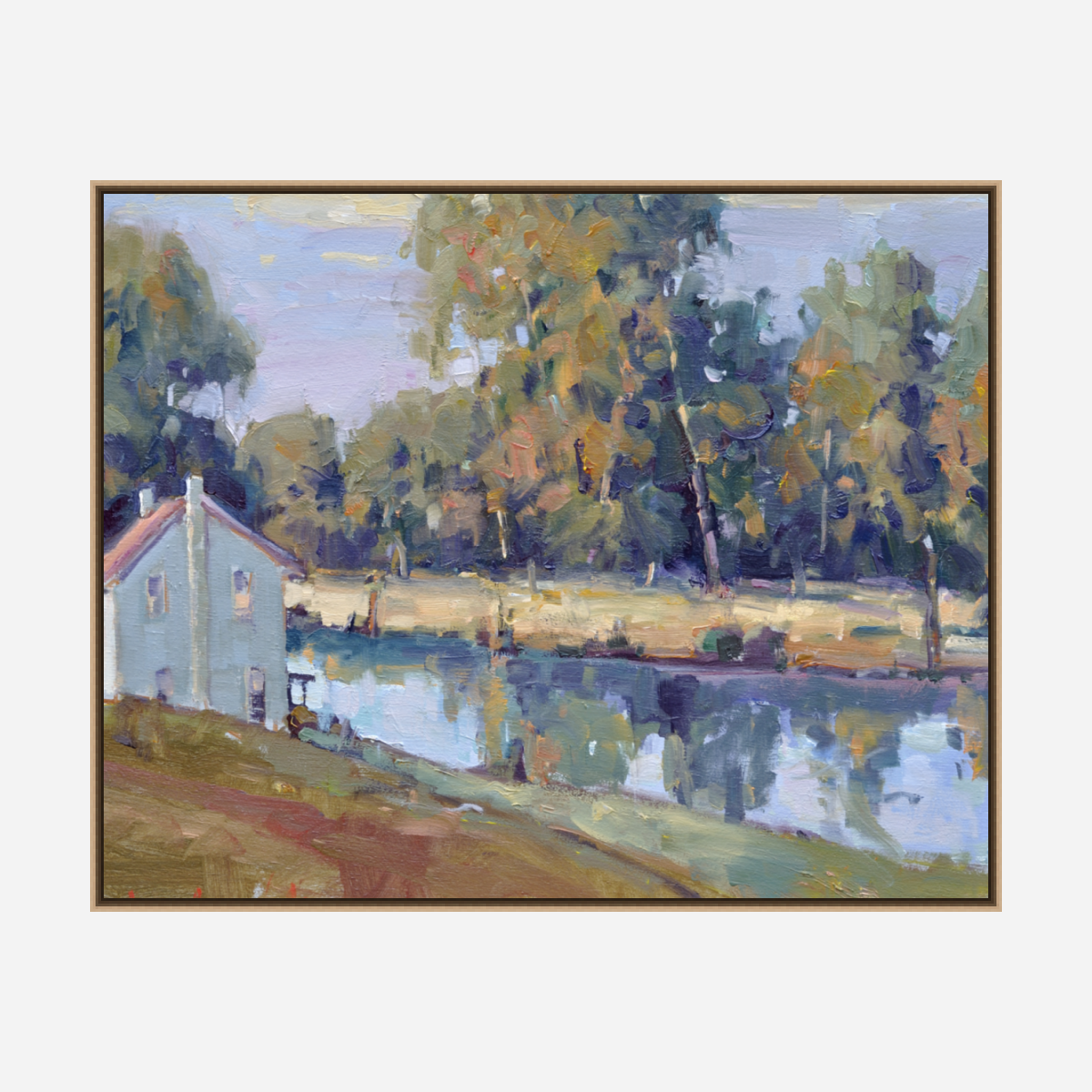 Lake Cottage Artist Enhanced Canvas Print by John Beard Collection - product image 8 for Resin Society
