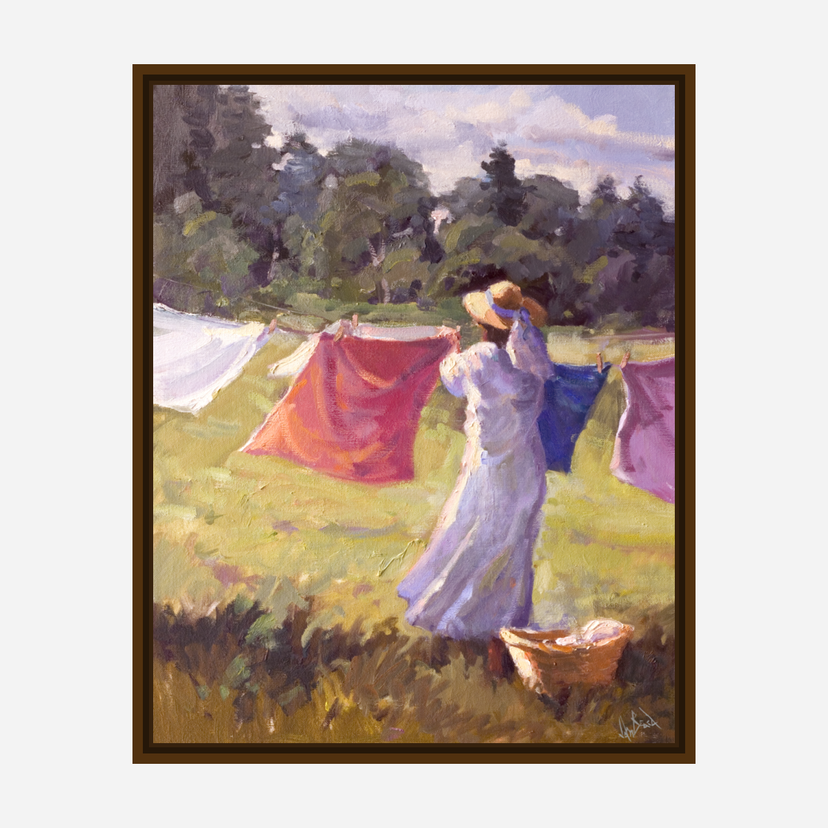 Laundry Day Artist Enhanced Canvas Print by John Beard Collection - product image 7 for Resin Society