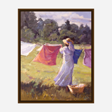 Laundry Day Artist Enhanced Canvas Print by John Beard Collection - product image 7 for Resin Society