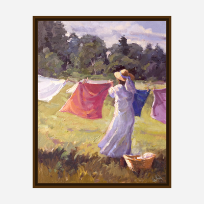 Laundry Day Artist Enhanced Canvas Print by John Beard Collection - product image 7 for Resin Society