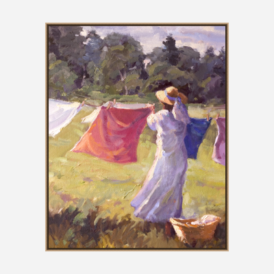 Laundry Day Artist Enhanced Canvas Print by John Beard Collection - product image 8 for Resin Society