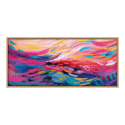 Sylvie Brush Strokes 90 Framed Canvas