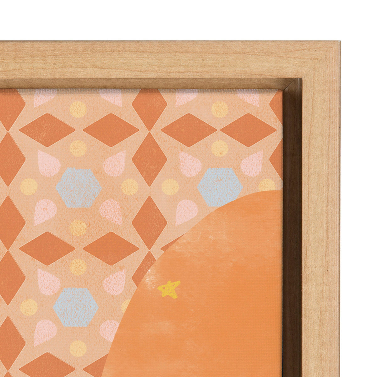 Sylvie Rainbow Framed Canvas by kateandlaurel - product image 3 for Resin Society