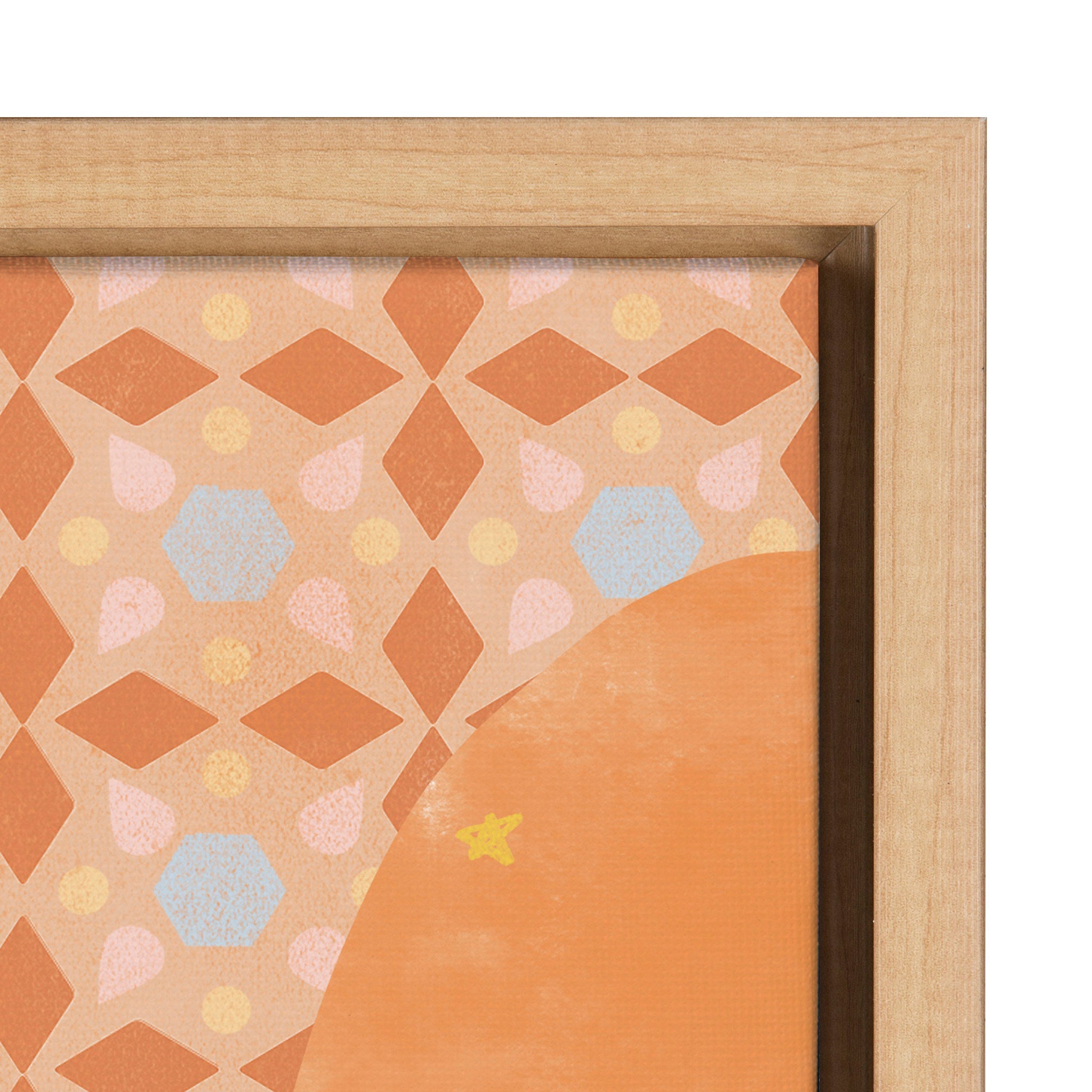 Sylvie Rainbow Framed Canvas by kateandlaurel - product image 3 for Resin Society