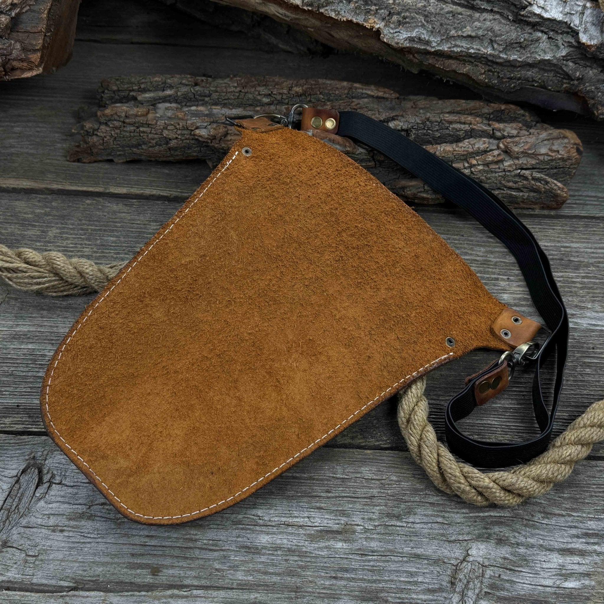 Leather Belt Tool Pouch made from Crazy Horse leather with adjustable strap and multiple compartments