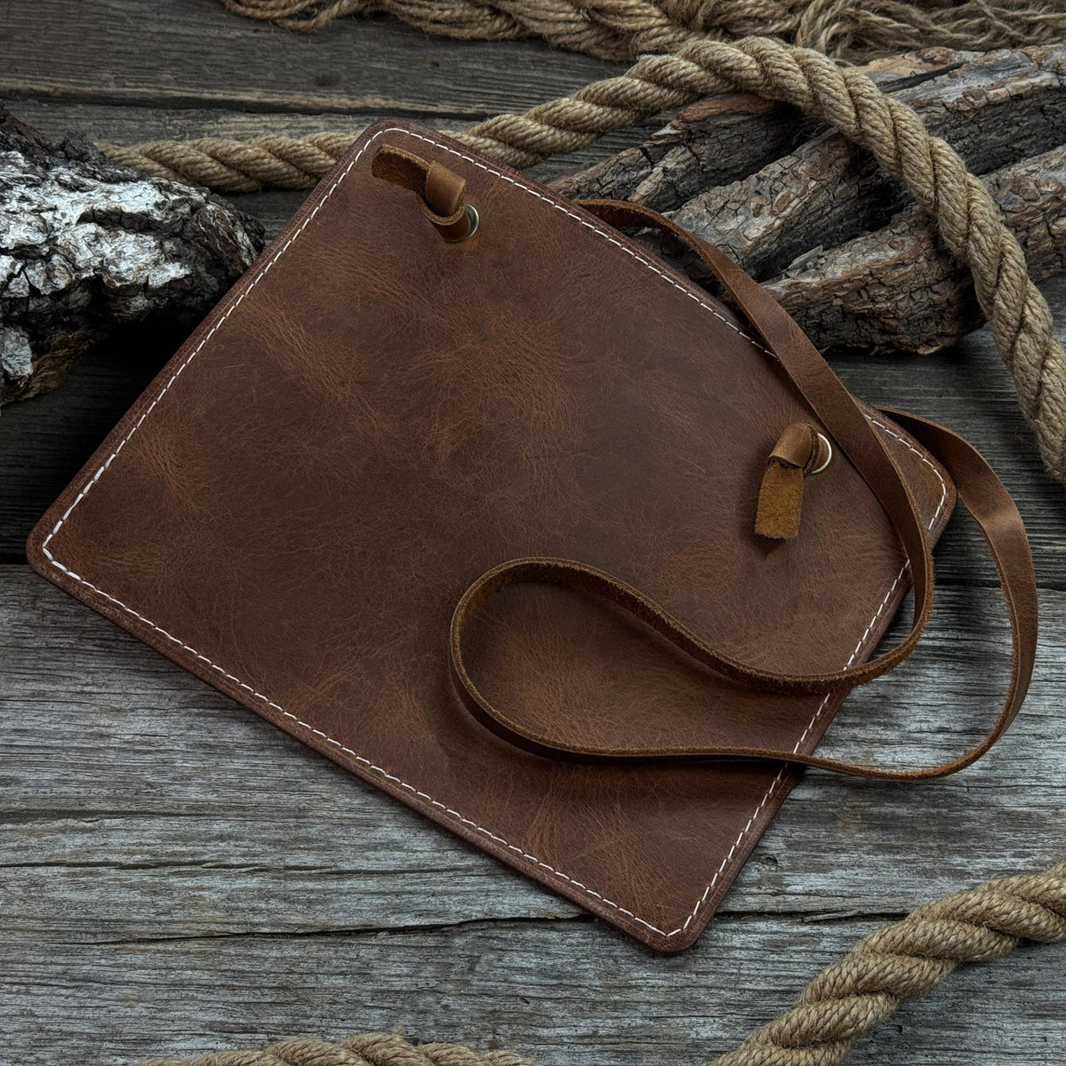 Leather Breast Plate with Adjustable Belt for Carving by Sharky Forged Steel Tools