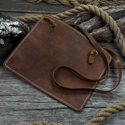 Leather Breast Plate with Adjustable Belt for Carving by Sharky Forged Steel Tools