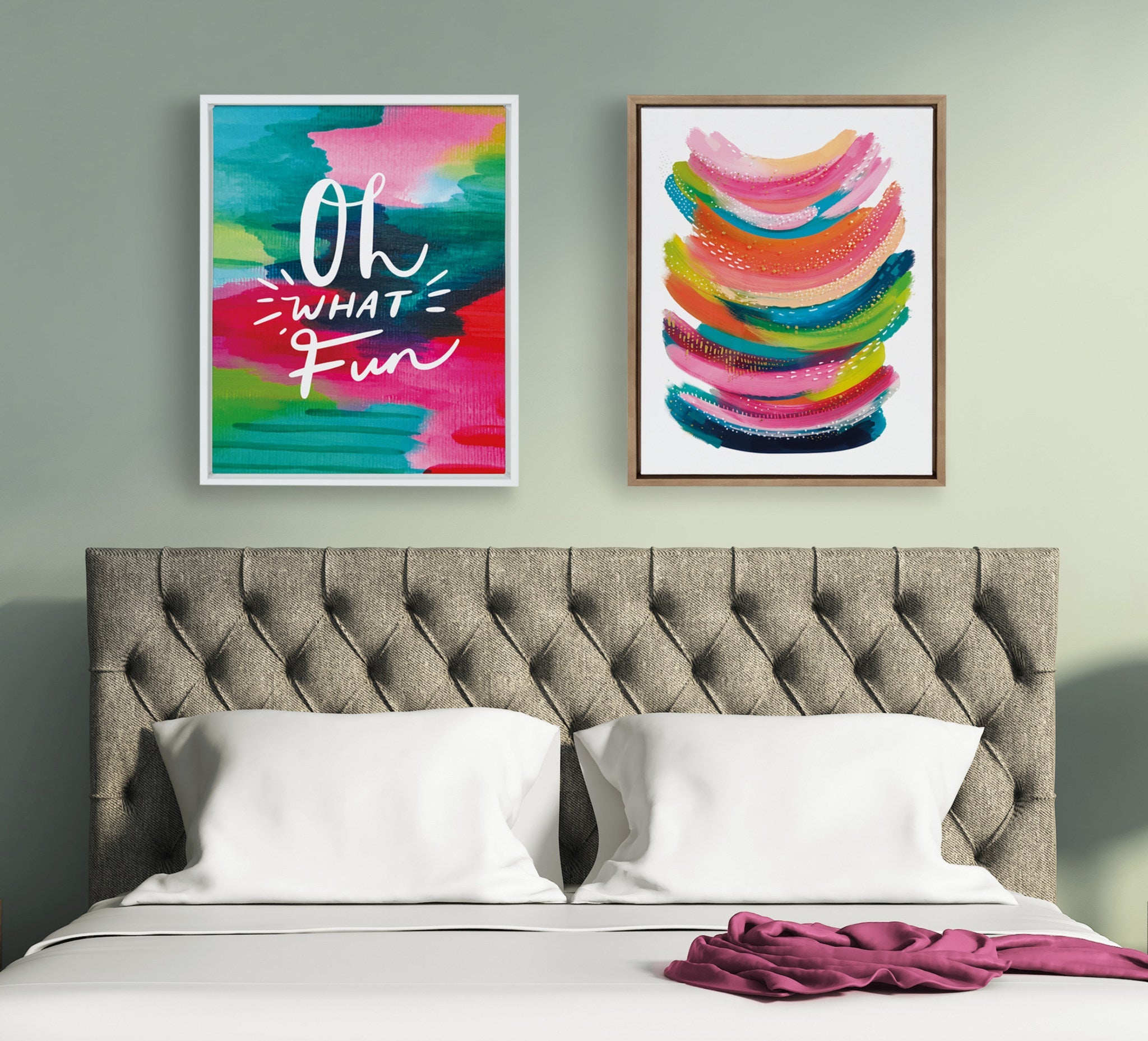 Sylvie Oh What Fun Framed Canvas by kateandlaurel - product image 7 for Resin Society