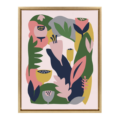 Sylvie Myriam's Garden Framed Canvas by kateandlaurel - product image 19 for Resin Society