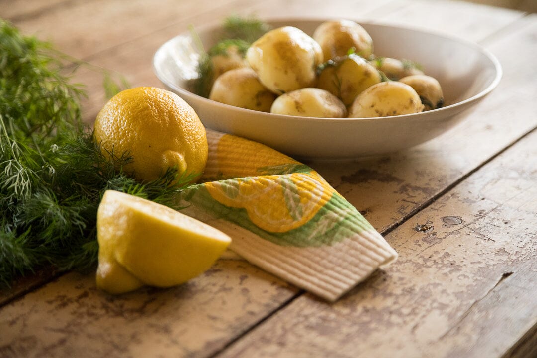 Lemons & Sage Swedish Dishcloth by sweetgum home, LLC - product image 2 for Resin Society