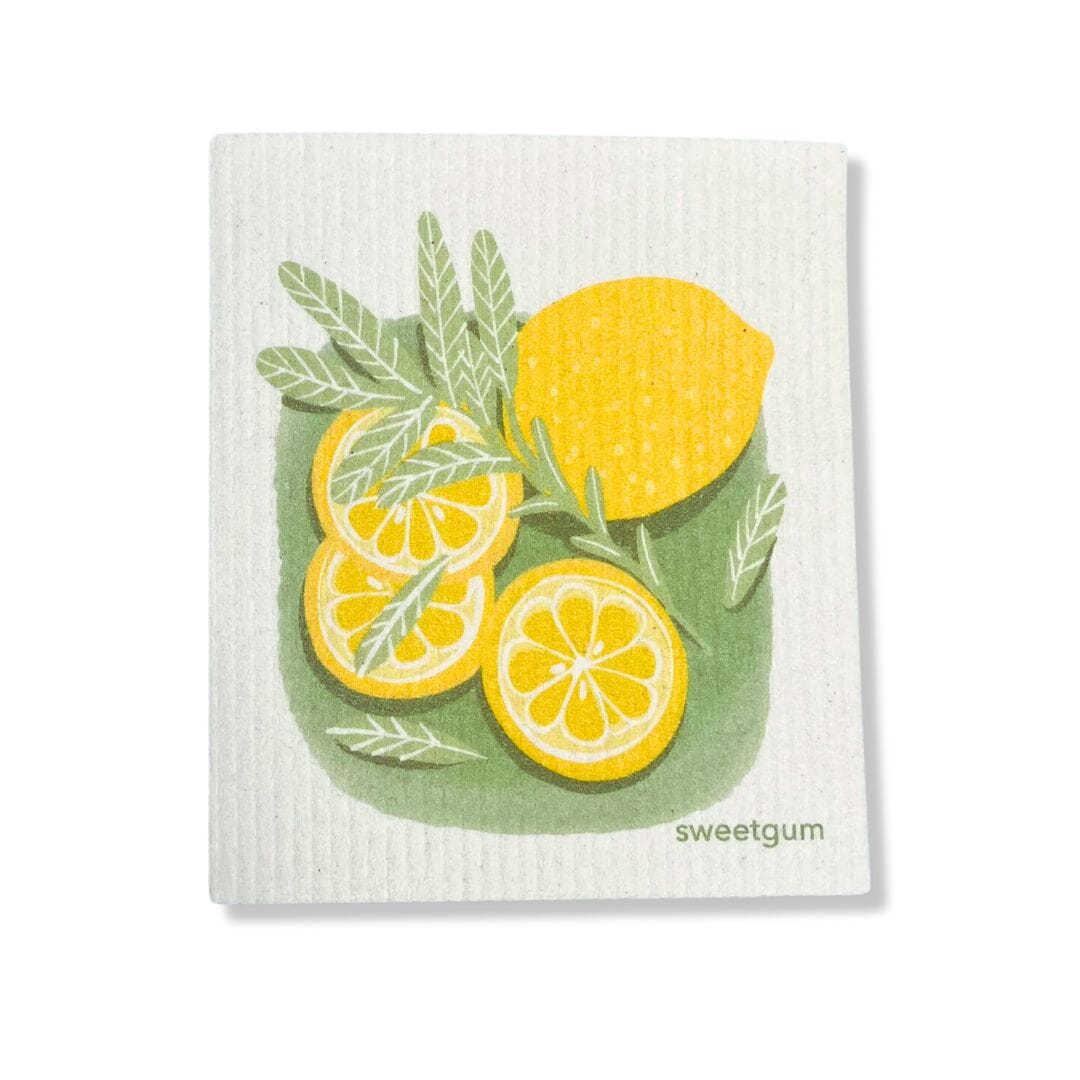 Lemons & Sage Swedish Dishcloth by sweetgum home, LLC - product image 4 for Resin Society