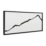 Sylvie Elevated Abstract Minimalist Mountain Landscape Framed Canvas