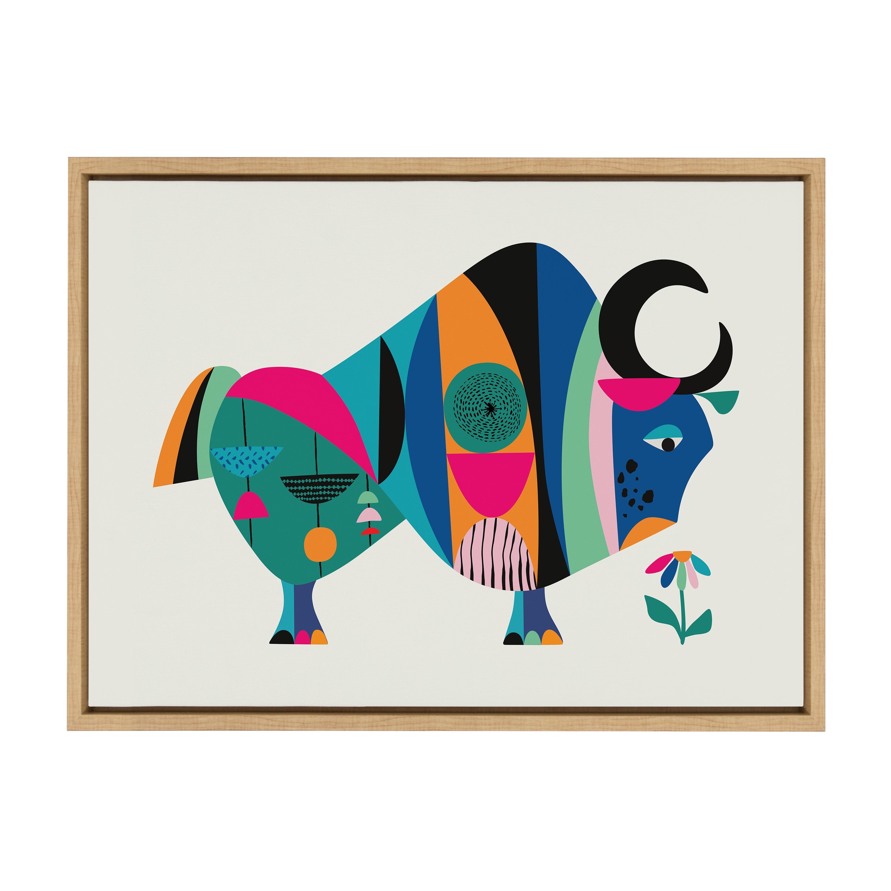 Sylvie MCM Ox Framed Canvas by Rachel Lee