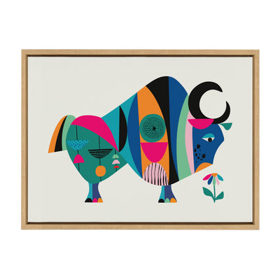 Sylvie MCM Ox Framed Canvas by Rachel Lee