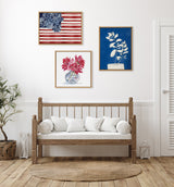 Sylvie Floral Flag Framed Canvas by kateandlaurel - product image 6 for Resin Society