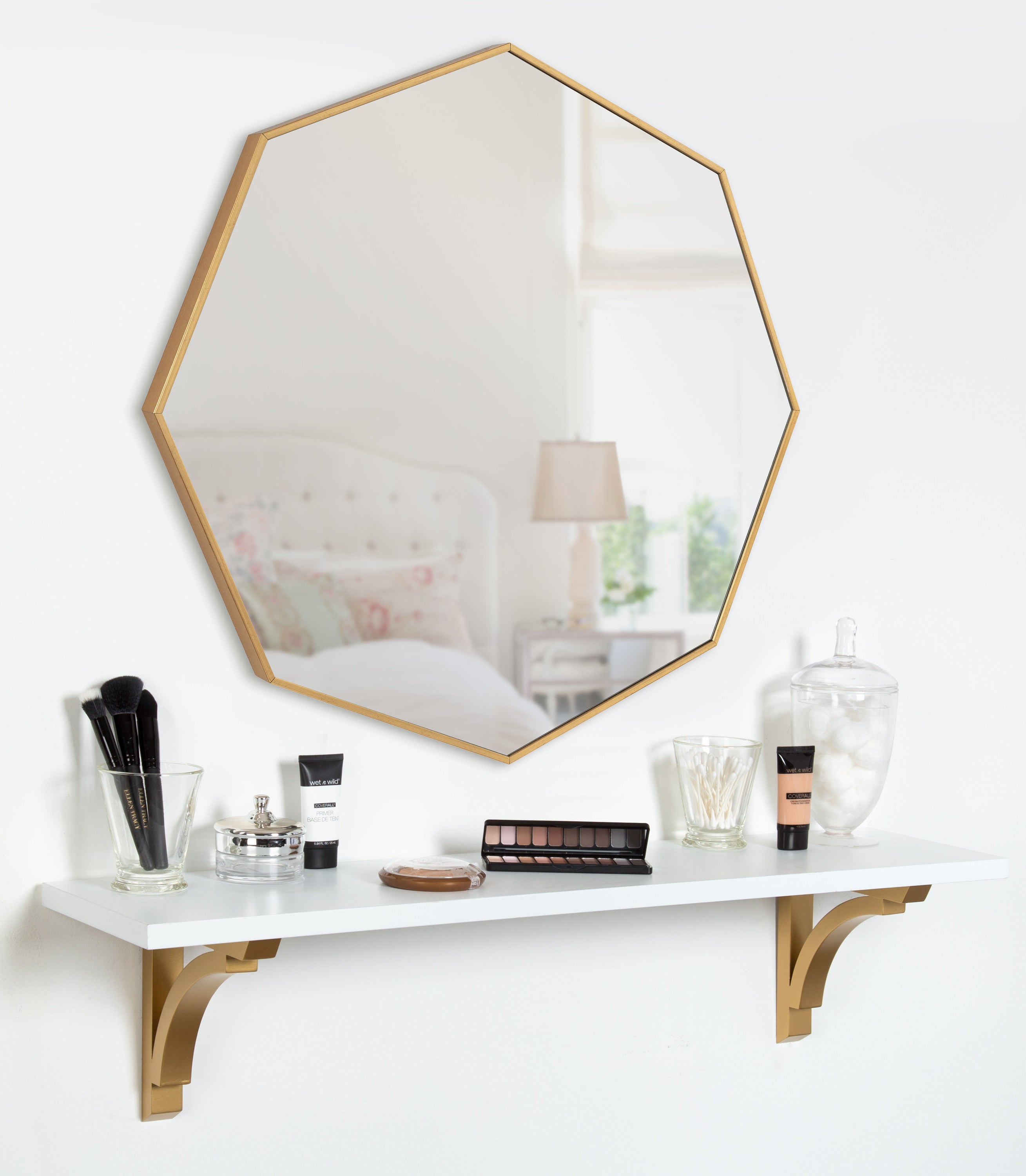 Rhodes Modern Octagon Mirror by kateandlaurel - product image 12 for Resin Society