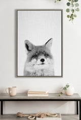 Sylvie Fox Portrait Framed Canvas by Simon Te Tai