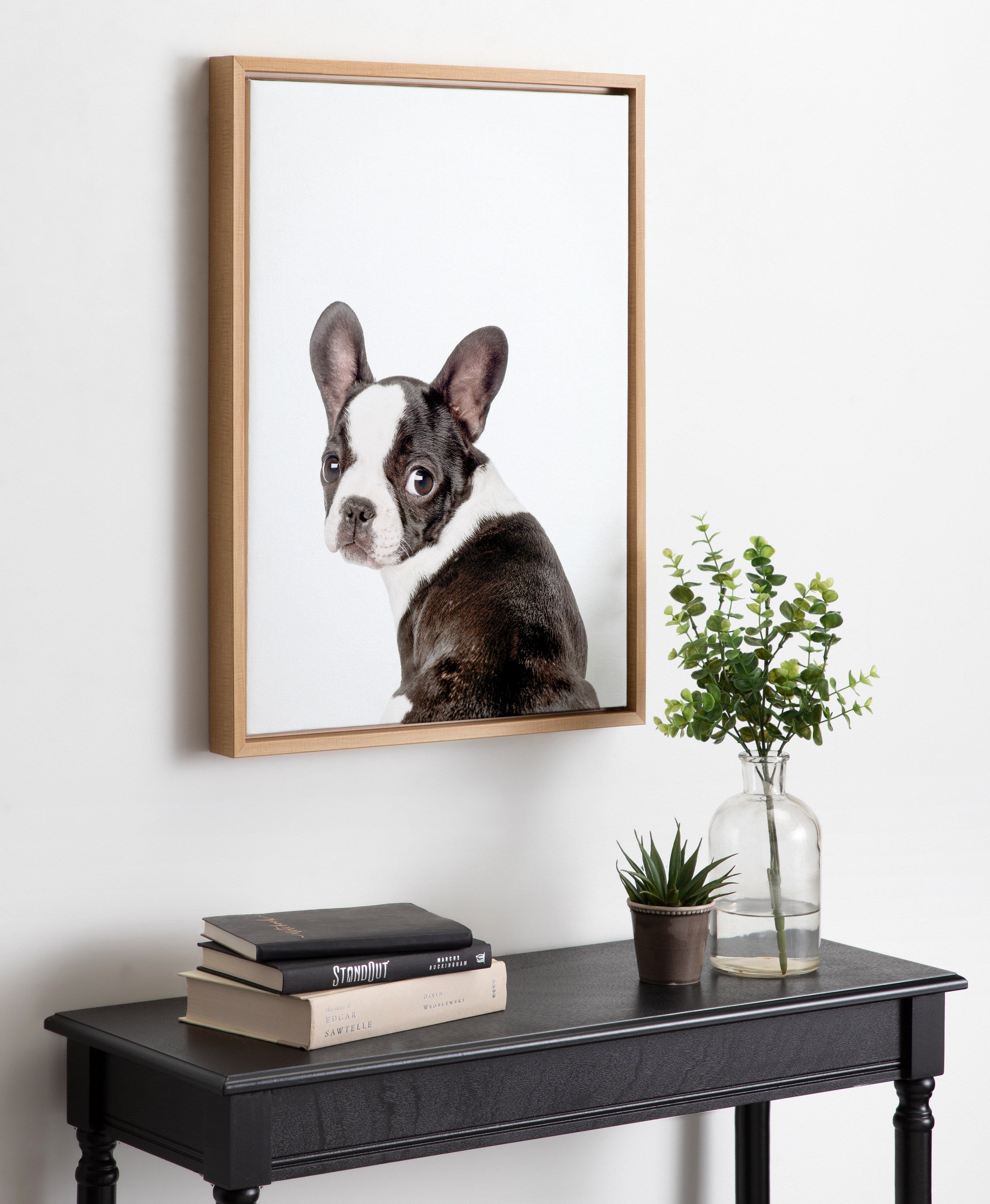 Sylvie Animal Studio French Bulldog Framed Canvas by Amy Peterson Art Studio