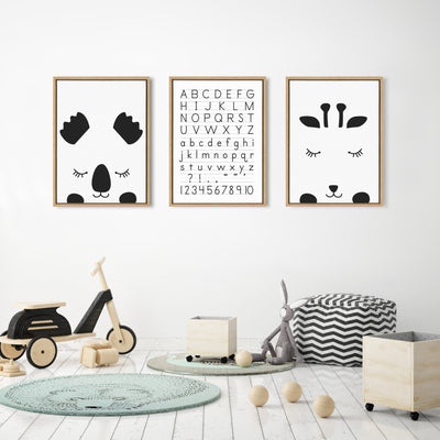 Sylvie Alphabet Penmanship Framed Canvas by The Creative Bunch Studio by kateandlaurel - product image 8 for Resin Society