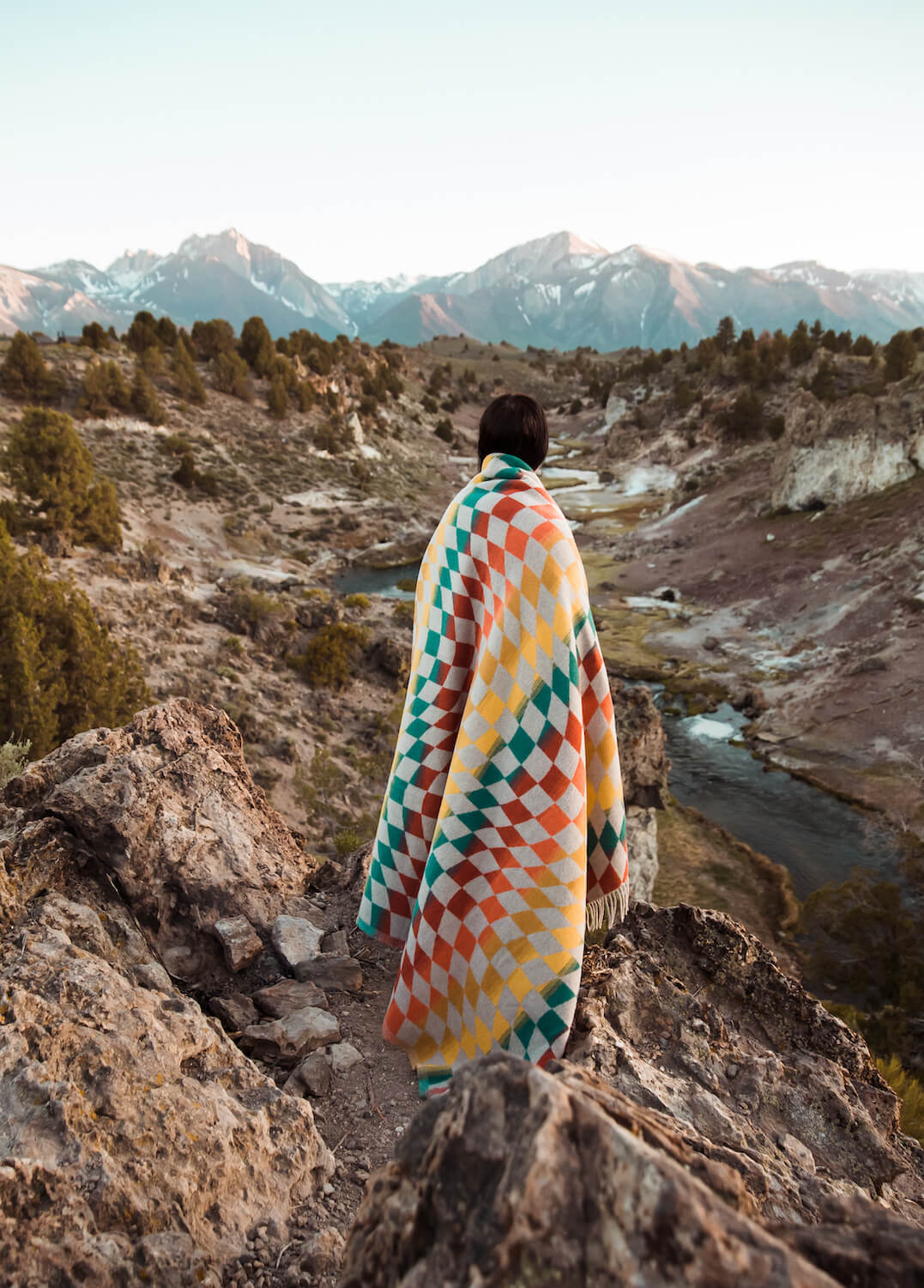 Checkered Santa Cruz Blanket by Sackcloth & Ashes