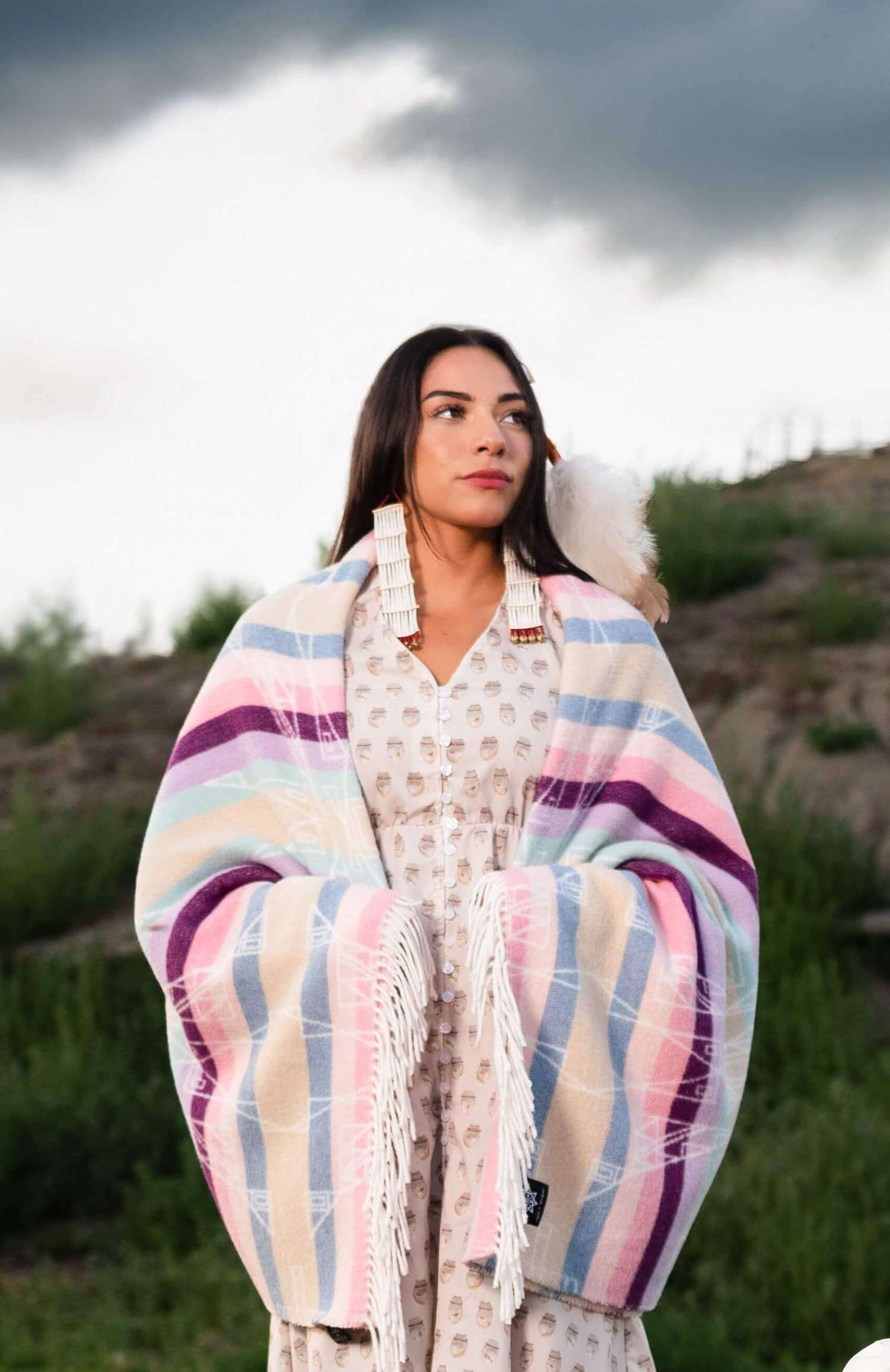 Hunaaneeká (Spring) Blanket by Sackcloth & Ashes