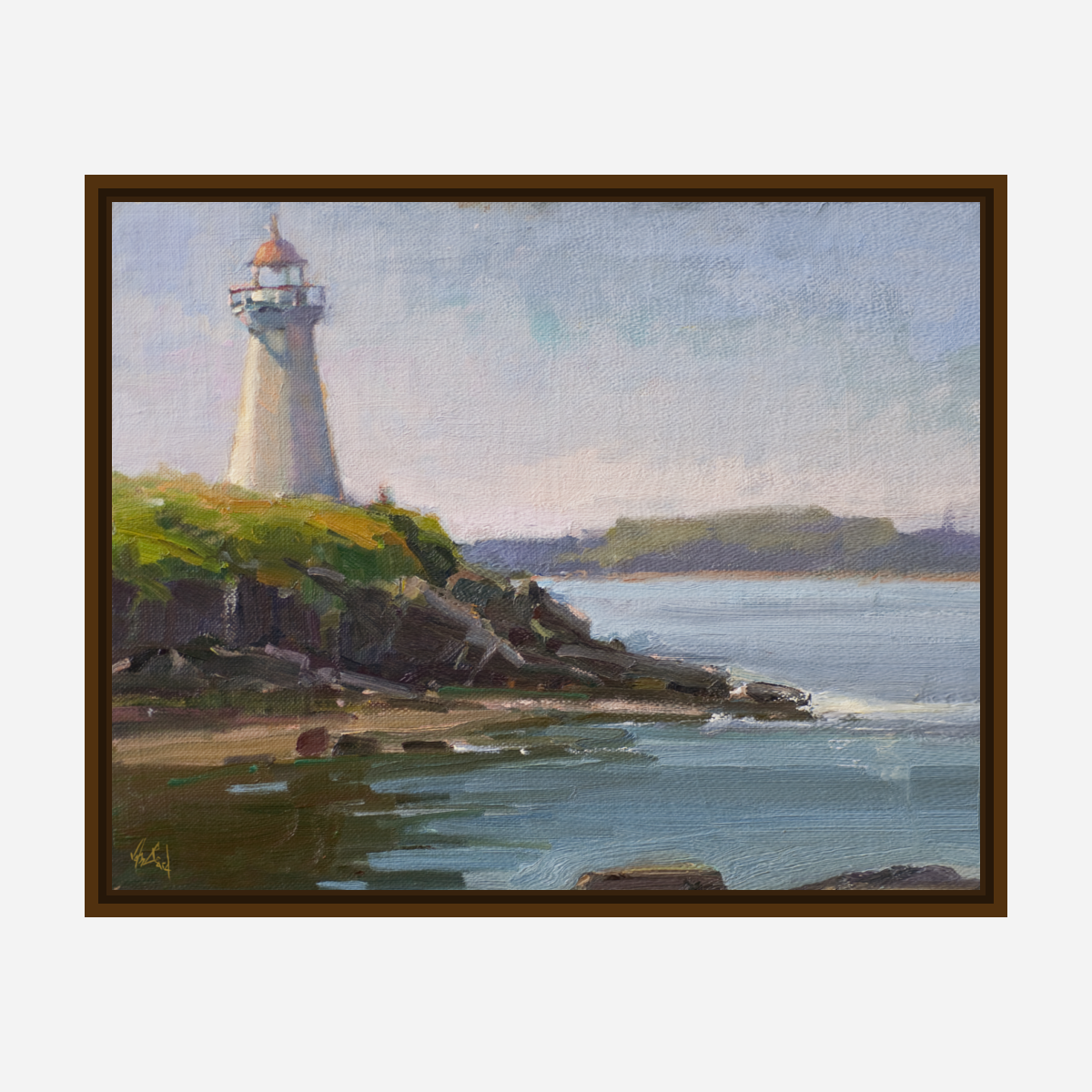 Lighthouse Artist Enhanced Canvas Print by John Beard Collection - product image 7 for Resin Society