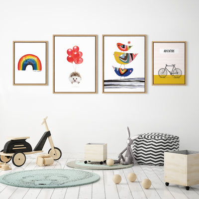Sylvie Whimsy Modern Framed Canvas Set by kateandlaurel - product image 7 for Resin Society