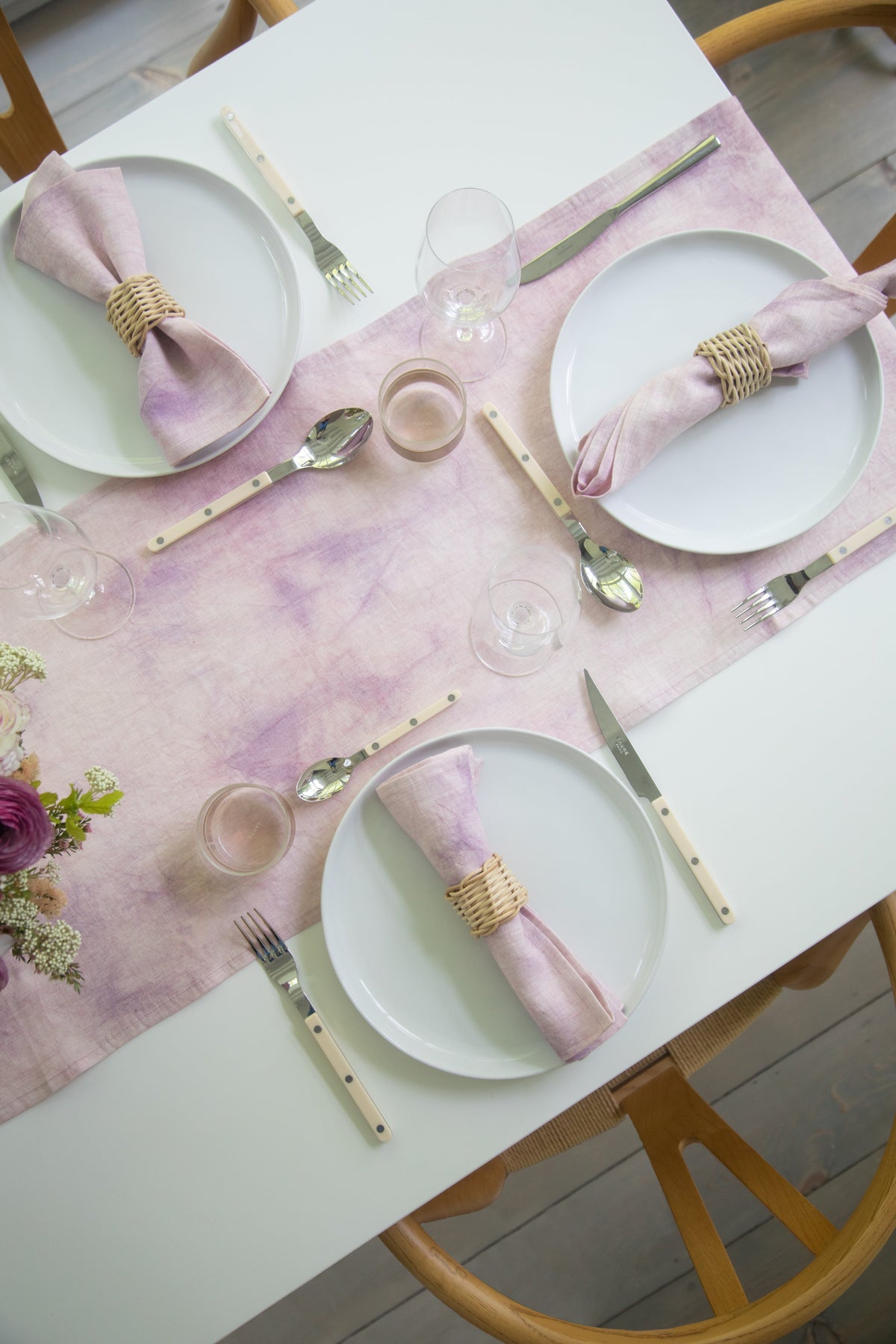 Hand-Dyed Linen Table Runner by Sarah Spiegel - product image 2 for Resin Society