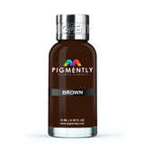 Brown Liquid Epoxy Dye bottle and sample color