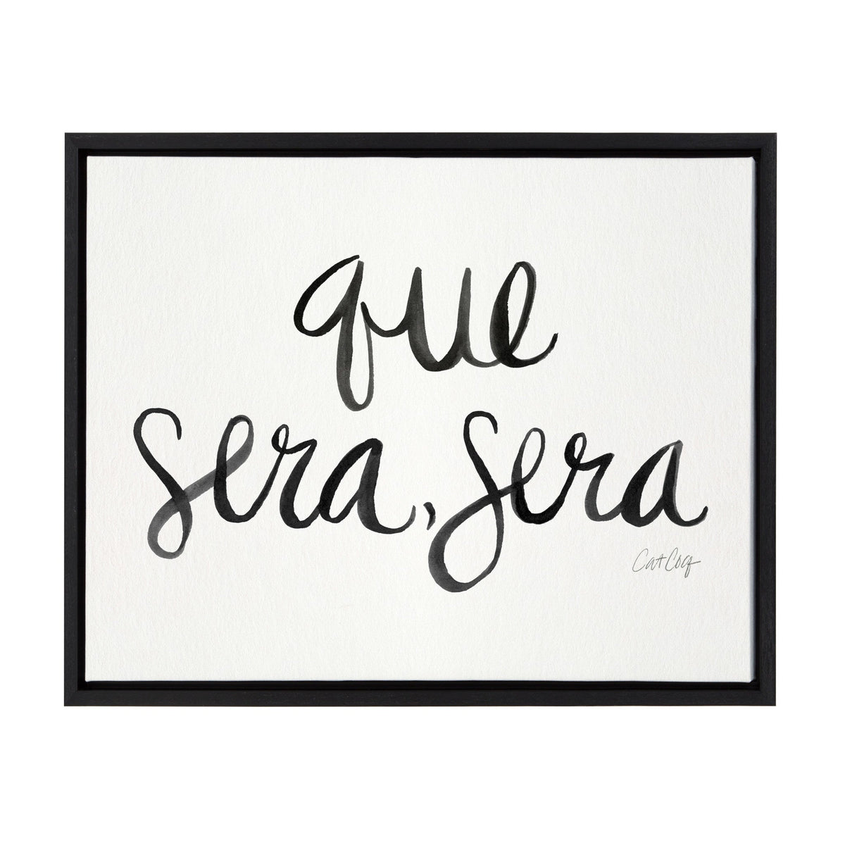 Sylvie Que Sera Sera Framed Canvas by kateandlaurel - main product image for Resin Society