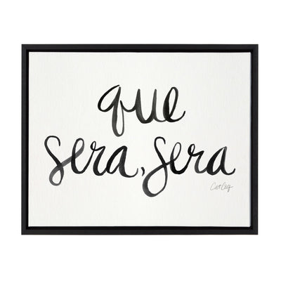 Sylvie Que Sera Sera Framed Canvas by kateandlaurel - main product image for Resin Society