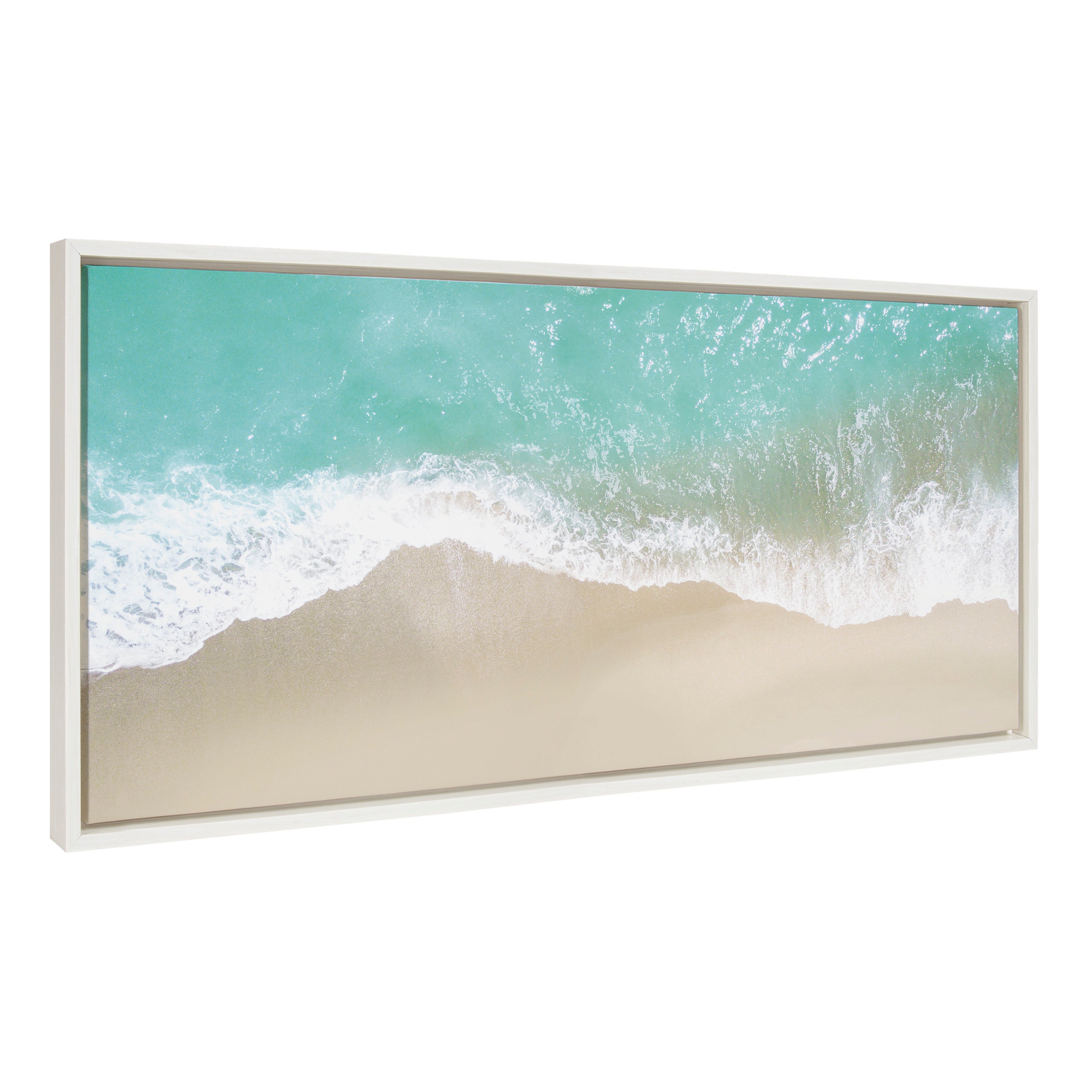 Sylvie Ocean Beach Fantasy Framed Canvas by The Creative Bunch Studio by kateandlaurel - product image 12 for Resin Society