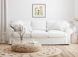 Sylvie Flowers and Ferns Framed Canvas by kateandlaurel - product image 15 for Resin Society