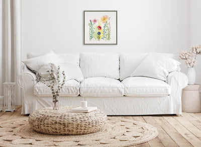 Sylvie Flowers and Ferns Framed Canvas by kateandlaurel - product image 15 for Resin Society