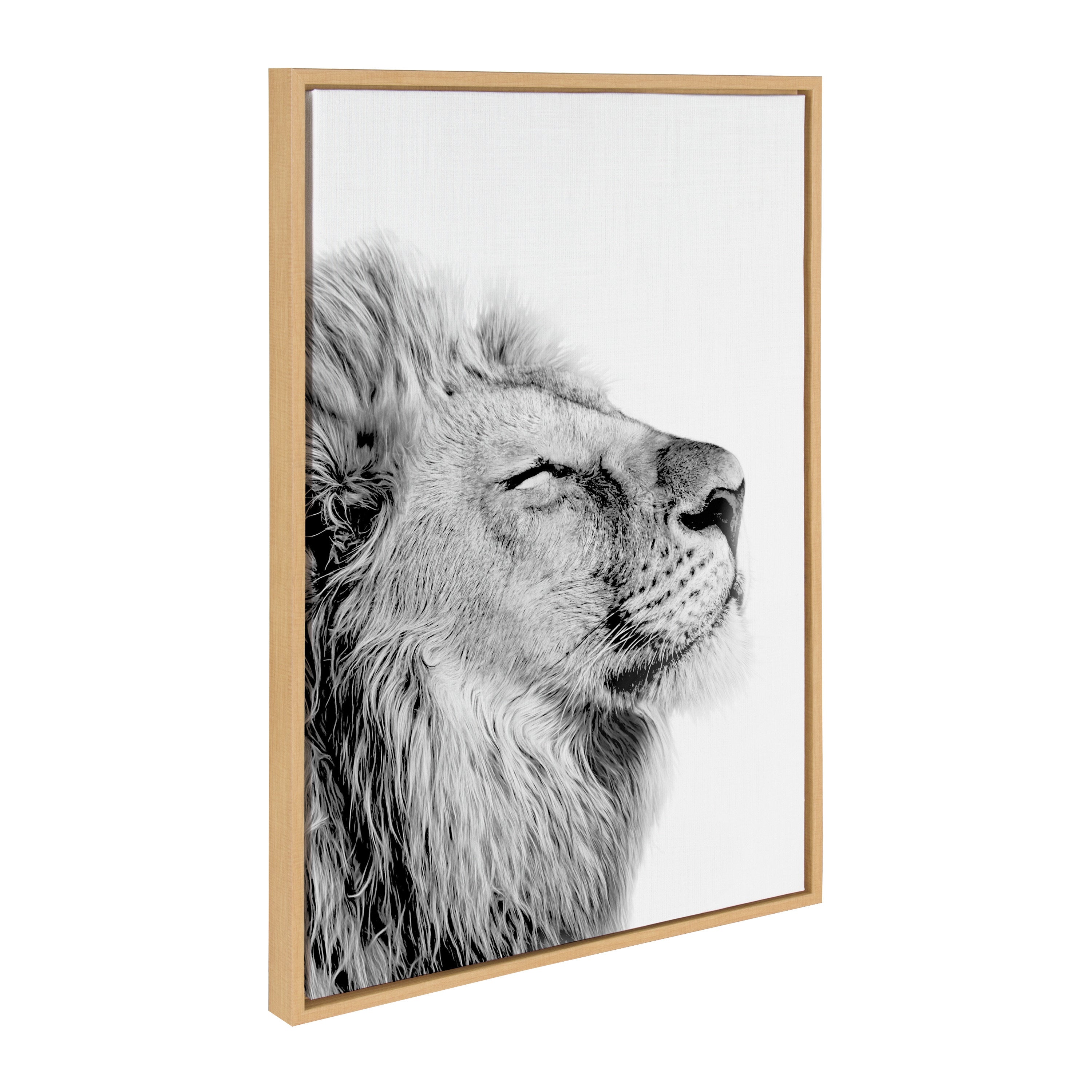 Sylvie Lion Self Actualizing Framed Canvas by kateandlaurel - product image 9 for Resin Society