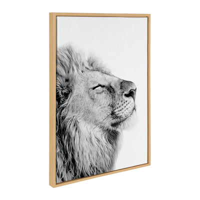 Sylvie Lion Self Actualizing Framed Canvas by kateandlaurel - product image 9 for Resin Society