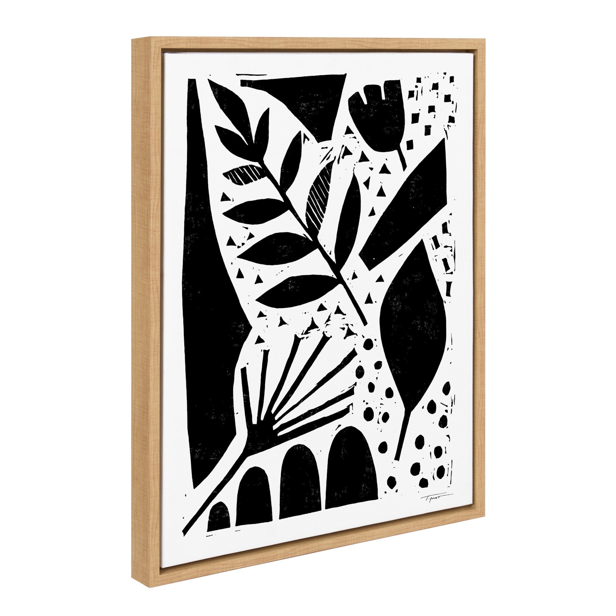 Sylvie Nature in the Abstract Framed Canvas by kateandlaurel - product image 2 for Resin Society