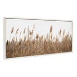 Framed canvas art of marsh grasses titled Sylvie Marsh Grass No 14 by Crystal Lynn Collins