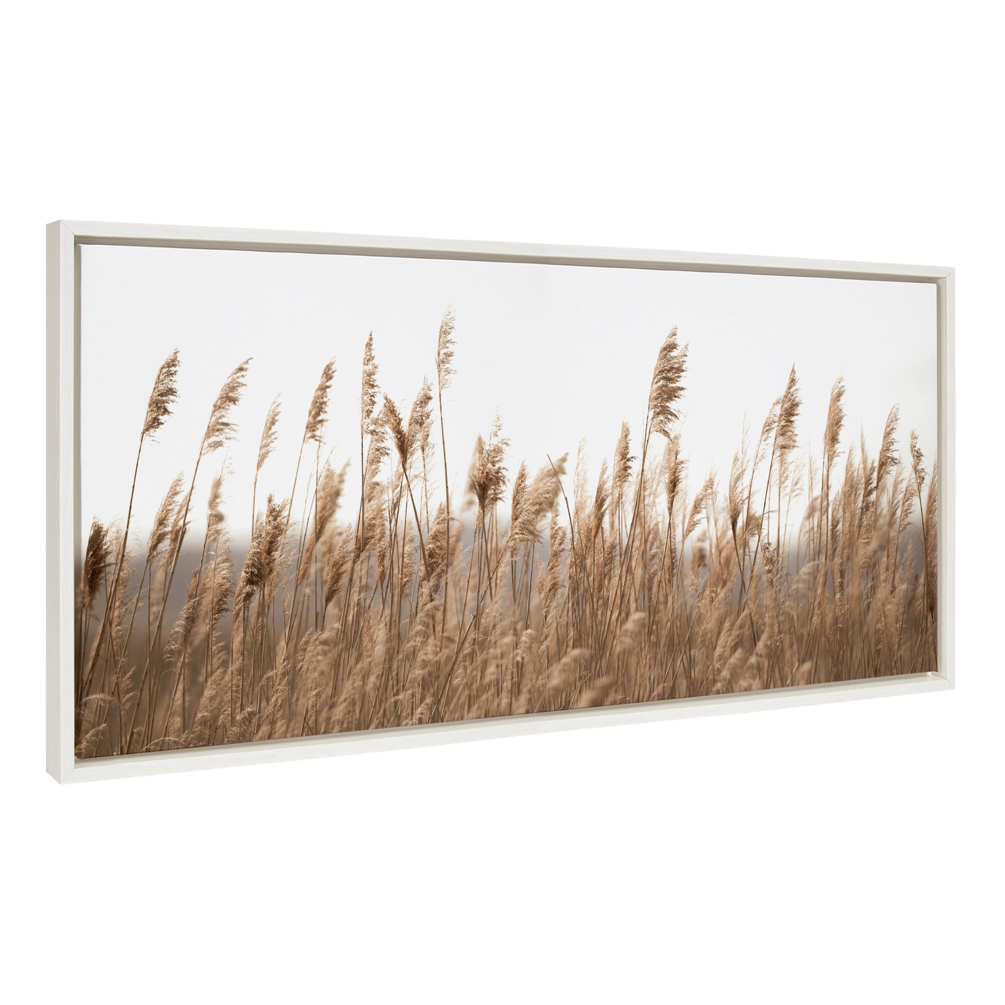Framed canvas art of marsh grasses titled Sylvie Marsh Grass No 14 by Crystal Lynn Collins