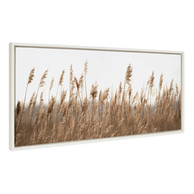 Framed canvas art of marsh grasses titled Sylvie Marsh Grass No 14 by Crystal Lynn Collins