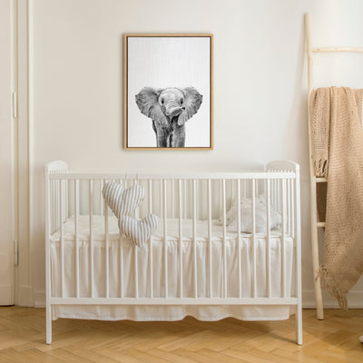 Sylvie Baby Elephant Framed Canvas by Simon Te by kateandlaurel - product image 9 for Resin Society